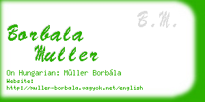 borbala muller business card